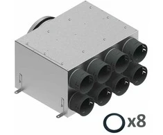 Spiroflex 8x75/200 dviejų eilių izoliuotų paskirstymo dėžių komplektas
