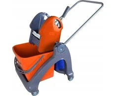 Splast TS-0001 Vieno kaušo vežimėlis 1x25l + JUICER oranžinė-mėlyna