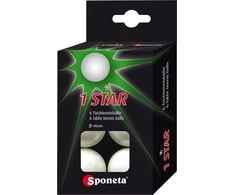 Sponeta Stalo teniso kamuoliukai 1 žvaigždutė 6 vnt