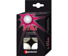 Stalo teniso kamuoliukai SPONETA 3-star 199.033 6vnt