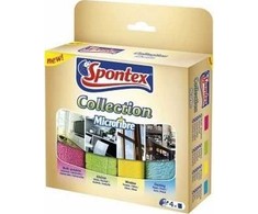 Mikropluošto šluosčių rinkinys Spontex Collection, 4 vnt.