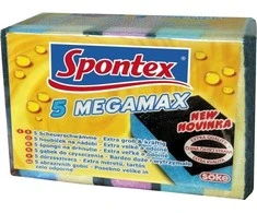 Kempinės-šveistukai Spontex Megamax, įvairių spalvų, 5 vnt.