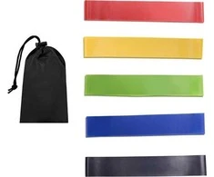 Sportech mini juosta LOOP įvairaus atsparumo lygiai daugiadoziais 5 vnt.
