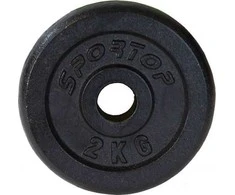Ketaus juoda 2kg svoris ENERO FIT fi26,5