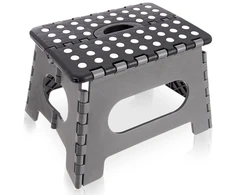 Springos Orion Sulankstomas laiptelis 32x25x22 cm juodas 150 kg