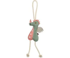 Springos Smok na linijos, žaislas, šuniui, sk�ra/lina, 55 cm