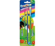 SCHOOL šepečiai, 3 BAMBINO rinkinys