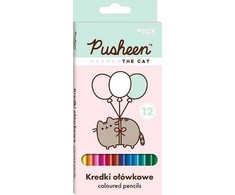 Kredki ołówkowe trójkątne 12 kolorów PUSHEEN St. Majewski