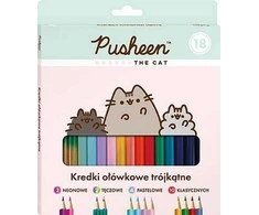 St-Majewski trikampiai pieštukai 18 spalvų Pusheen The Cat