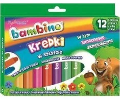 St. Majewski BAMBINO Lipniosios kreidelės 12 spalvų