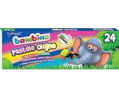 BAMBINO Pastelės Aliejinės kreidelės 24 spalvos