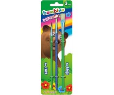 SCHOOL šepečiai, 3 BAMBINO rinkinys