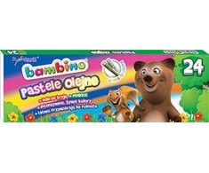 BAMBINO Pastelės Aliejinės kreidelės 24 spalvos