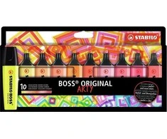 Stabilo - Highlighter Boss Original Arty - Šiltos spalvos (10 vnt) (200993)