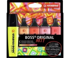 Stabilo – Highlighter Boss Original Ary – šiltos spalvos (5 vnt) (200991)