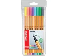 Stabilo Thin-pis taškas 8 pastel- spalvų