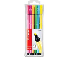 Stabilo Pen 68 1mm neon 6 vnt