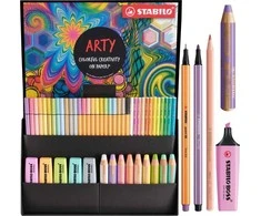 Stabilo Arty gaveæske pastel sortiment 50 dele