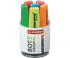 Stabilo BOSS 6 spalvų puodelis (SCH035)