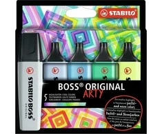 Stabilo - Highlighter Boss Original Arty - Šaltos spalvos (5 vnt) (200990)