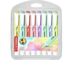 Stabilo Teksto žymekliai SWING COOL pastel 8vnt.