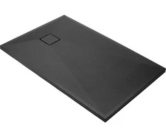 Granitinis dušo padėklas Deante Correo, Metallic graphite, 140x90 cm