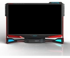 E-Blue Mėlyna E-mėlynas Tower Monitorius, Scion 32, 32", FullHD (1920x1080), 144Hz, raudona