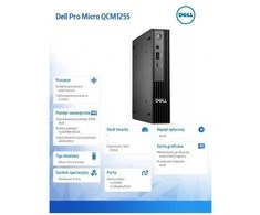 Kompiuteris „Dell Pro Micro QCM1250 W11Pro“ i3-14100T/8GB/512GB SSD/integruotas/Wi-Fi + BT/kb/pelė/3ys