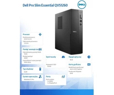 Stacionarus kompiuteris Dell Pro Slim Essential QVS1260 - i5-14400 | 16GB | 512GB | Win11Pro