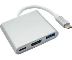 AKYGA AK-AD-57 Hub USB tipo C AK-AD-57 USB A (f) USB tipo c HDMI (f) 15 cm