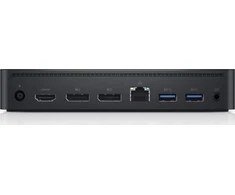 DELL D6000, Vielinis, USB 3.2 Gen 1 (3.1 Gen 1) Type-C, 10,100,1000 Mbit/s, Juoda, 3840 x 2160 pikselių, Kensington