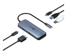 ICY BOX Spade Dock 4081 5w1 | 1x HDMI 4K@60Hz |2x USB-A |1x USB-C| 1x USB-C PD 100W