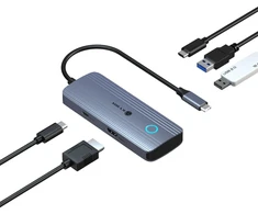 ICY BOX Spade Dock 4081 5w1 | 1x HDMI 4K@60Hz | 2x USB-A | 1x USB-C | 1x USB-C PD 100W