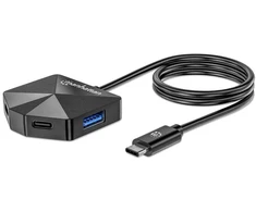 Šakotuvas Stacja/replikator Manhattan 4-Port USB 3.2 Gen1 Combo Hub USB-C (181150)