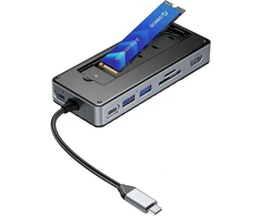 Orico Doko stotelė USB-C su obudową na dysk M.2, 10 Gbps, HDMI 4K 60Hz