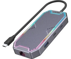 UNITEK HUB USB-C HDMI 2.0 RJ45 3.5mm PD 100W 10Gbps D1029A