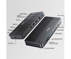Unitek D1104A01 13in1 MST HDMI DP 8K PD 100W prijungimo stotelė