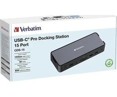 Verbatim - USB-C Pro Docking Station 15 Port CDS-15