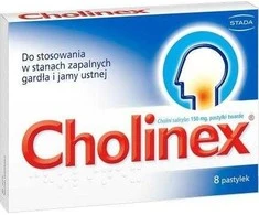 Stada Cholinex Pastilės, skirtos gerklės ir burnos uždegimui gydyti, 8 vnt.