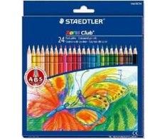 Spalvoti pieštukai Staedtler Noris Club, 24 spalvų