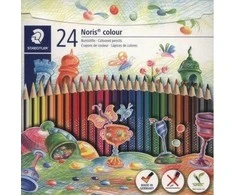 Spalvoti pieštukai Staedtler NORIS, 24 spalvos