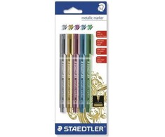 Žymeklis STAEDTLER Metallic, 5 vnt., įvairių sp.