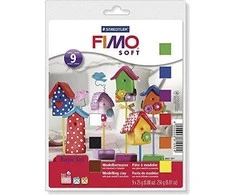 Staedtler FIMO – Soft Basic rinkinys 9x25g ir įrankiai (8023 10)