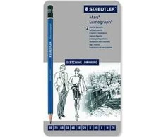 Staedtler Lumograph 8B-2H eskizų pieštukai