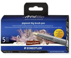 Staedtler Pigment big brush pen Portrait 5ST (373 C5-2)