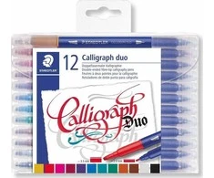 Staedtler Meno rašiklis kaligrafijos 12 spalvų