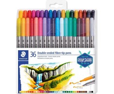 Staedtler Dvipusiai žymekliai Staedtler 36 spalvos