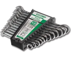 Stalco Rinkinys plokščių dvikilpių veržliarakčių su grzechotką 8-19mm 6szt. (S-56146)