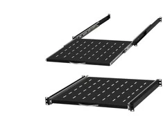 Stalflex LEXI-Net 19" stumdoma lentyna su perforacija 1U/450mm, juoda