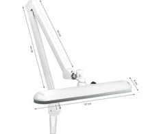 Activeshop LED darbo šviestuvas su stalviršio spaustuvu 801st baltas